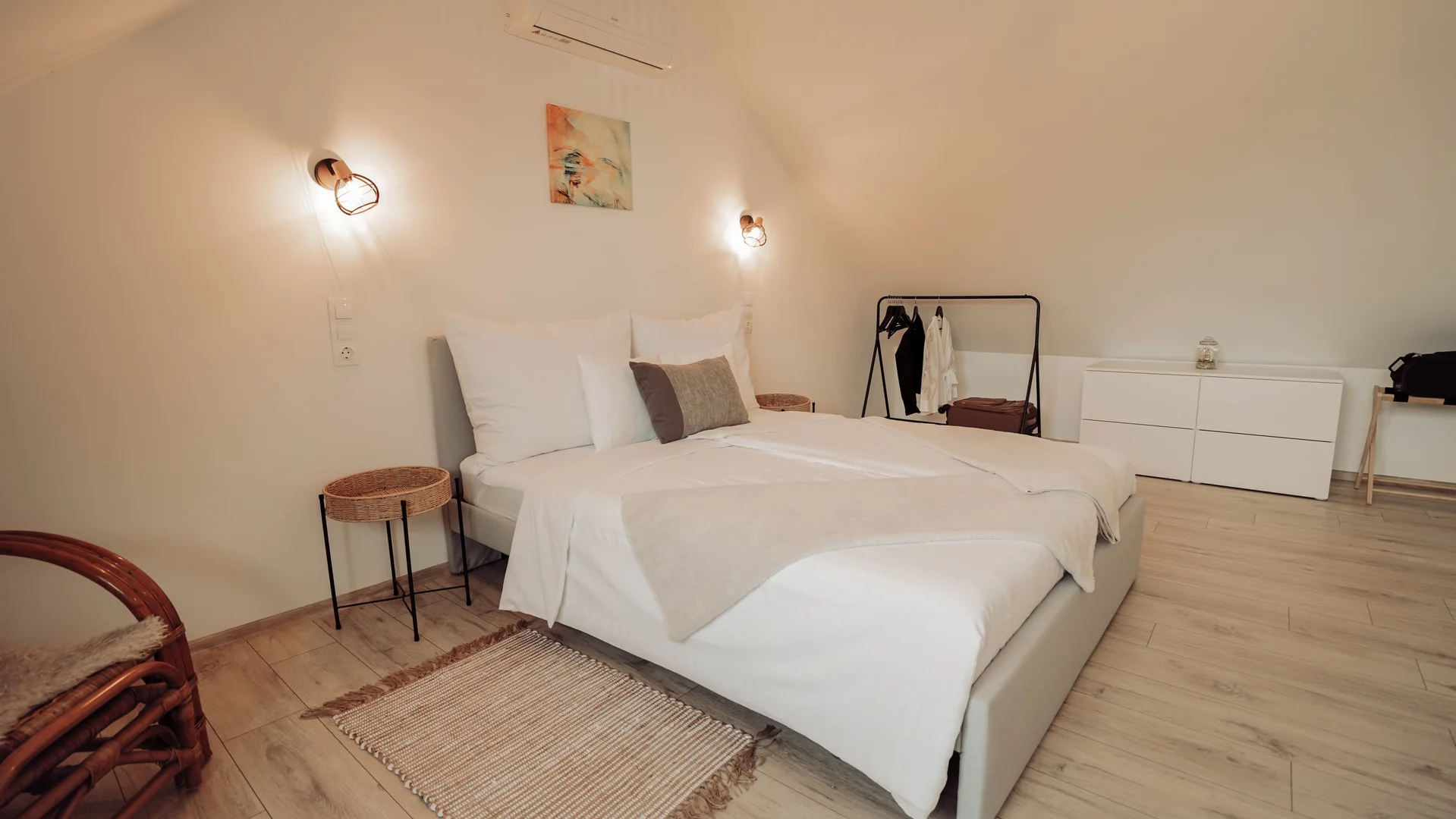 2 fős apartman – hálószoba harmadik szögből