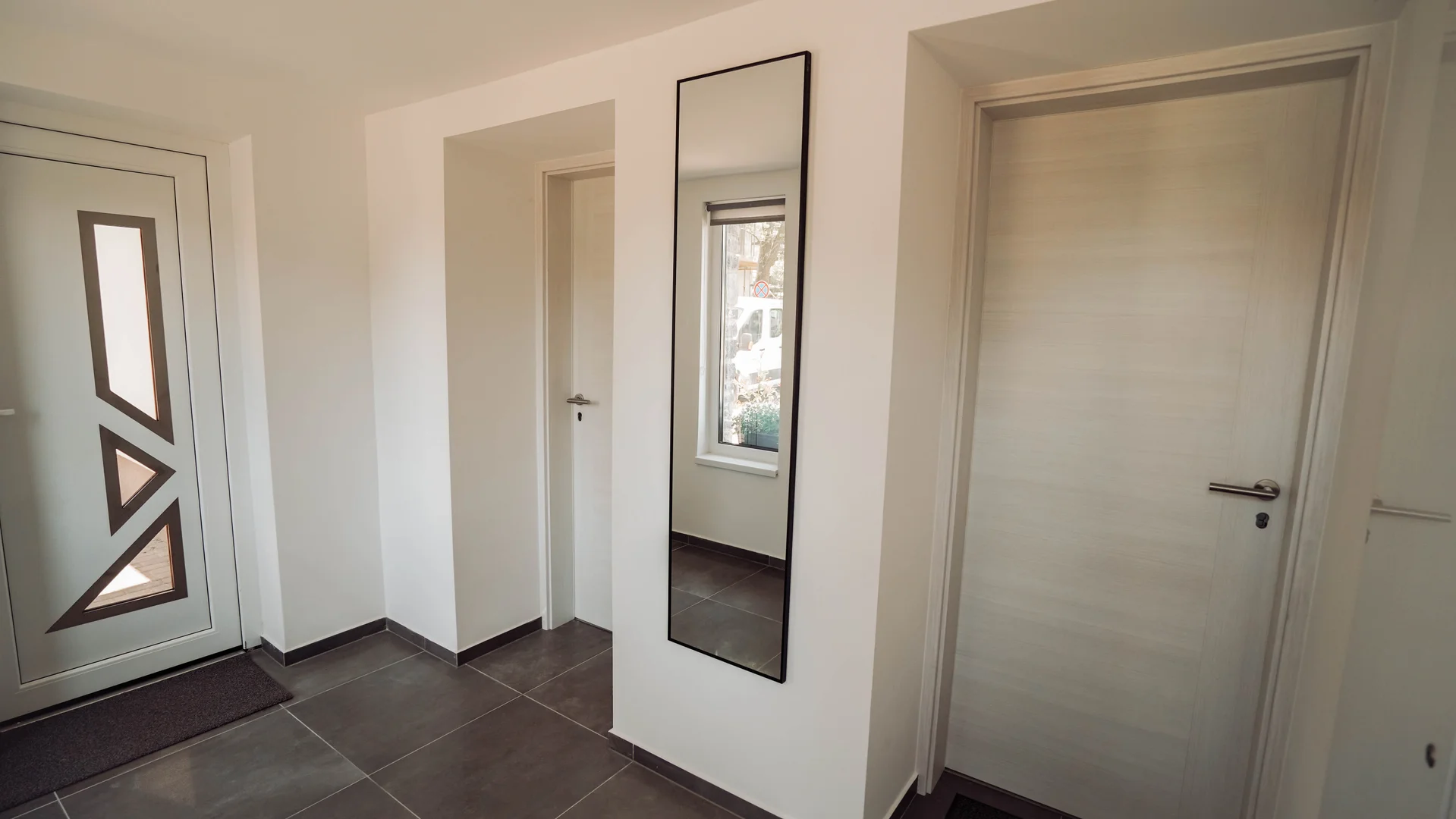 Közös előtér – az apartmanok bejáratai